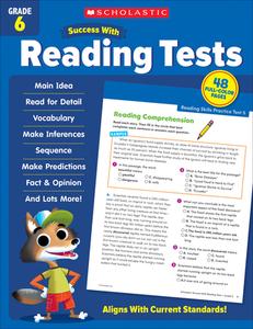 Scholastic Success with Reading Tests Grade 6 di Scholastic Teaching Resources edito da SCHOLASTIC TEACHING RES