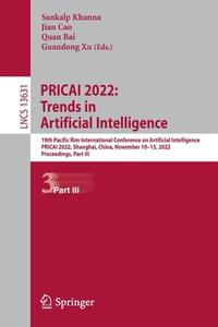 PRICAI 2022: Trends in Artificial Intelligence edito da Springer Nature Switzerland
