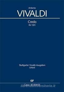 Credo e-Moll RV 591 di Antonio Vivaldi edito da Carus-Verlag Stuttgart