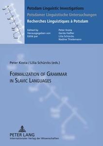 Formalization of Grammar in Slavic Languages di Europasche Konferenz Formale Beschreibun edito da Lang, Peter GmbH