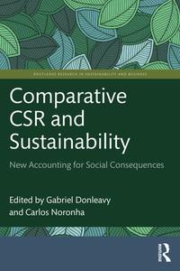 Comparative CSR And Sustainability edito da Taylor & Francis Ltd
