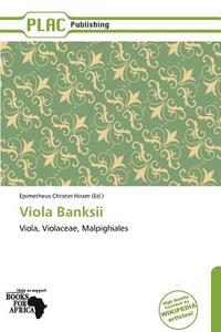 Viola Banksii edito da Placpublishing