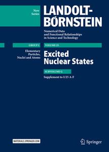 Excited Nuclear States di Herwig Schopper, Sergey I. Sukhoruchkin, Zoya N. Soroko edito da Springer-verlag Berlin And Heidelberg Gmbh & Co. Kg