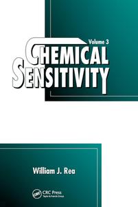 Chemical Sensitivity di William J. Rea edito da Taylor & Francis Ltd