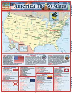 America the 50 States di Reid Friedson edito da Barcharts
