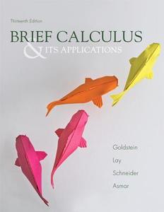 Brief Calculus & Its Applications di Larry Joel Goldstein, David C. Lay, David I. Schneider edito da Pearson