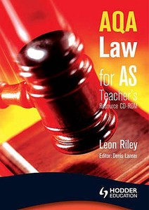 Aqa Law For As di Leon Riley edito da Hodder Education