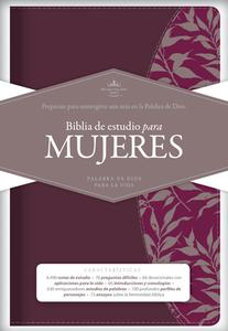 Rvr 1960 Biblia de Estudio Para Mujeres, Vino Tinto/Fucsia Símil Piel edito da B&H Espanol