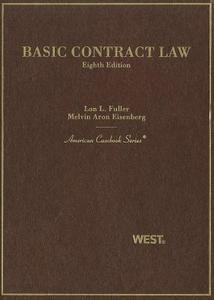 Basic Contract Law di Lon L. Fuller, Melvin Aron Eisenberg edito da West