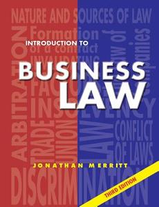 Introduction to Business Law 3rd Ed di J. G. Merritt, Jonathan Merritt edito da Liverpool Academic Press