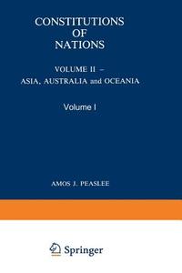 Constitutions of Nations di Amos Peaslee edito da Springer Netherlands
