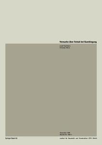 Versuche über Schub und Querbiegung di Kaufmann, Menn edito da Birkhäuser Basel