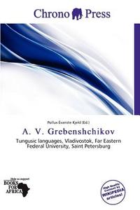 A. V. Grebenshchikov edito da Chrono Press