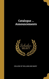 Catalogue ... Announcements edito da WENTWORTH PR