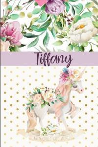 Tiffany: Personalized Unicorn Journal & Sketchbook Lined Writing Notebook with Personalized Name for Writing, Drawing &  di Pretty Girl Press edito da INDEPENDENTLY PUBLISHED