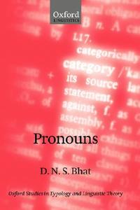 Pronouns di D. N. S. Bhat edito da OXFORD UNIV PR
