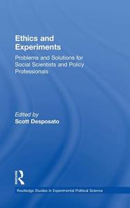 Ethics and Experiments edito da Taylor & Francis Ltd