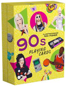 90s Playing Cards: Featuring the Decade's Most Iconic People, Objects, and Moments edito da SMITH STREET BOOKS