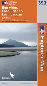 Ben Alder, Loch Ericht And Loch Laggan di Ordnance Survey edito da Ordnance Survey