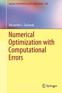 Numerical Optimization with Computational Errors di Alexander J. Zaslavski edito da Springer International Publishing