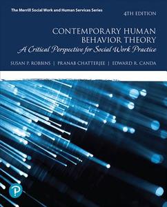 Contemporary Human Behavior Theory di Susan P. Robbins, Pranab Chatterjee, Edward R. Canda, George S. Leibowitz edito da Pearson Education (US)