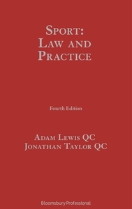 Sport: Law And Practice edito da Bloomsbury Publishing Plc
