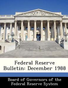 Federal Reserve Bulletin edito da Bibliogov