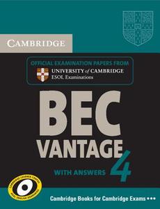Cambridge Bec 4 Vantage Self-study Pack (student\'s Book With Answers And Audio Cds (2)) di Cambridge ESOL edito da Cambridge University Press