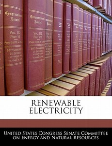 Renewable Electricity edito da Bibliogov