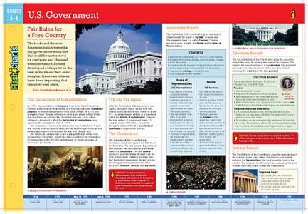 U.S. Government, Grades 5-6 edito da Flash Kids