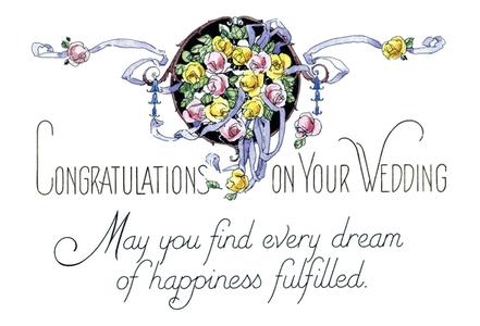 May You Find Every Dream of Happiness Fulfilled: Le Fall Card Spring 2015-Vintage Wedding Card edito da Laughing Elephant