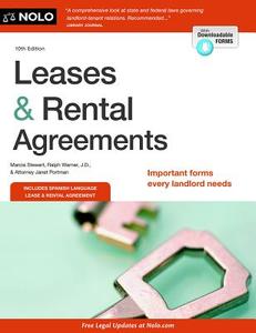 Leases & Rental Agreements di Marcia Stewart, Ralph Warner, Janet Portman edito da NOLO