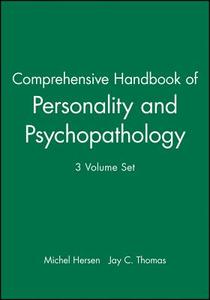 Comprehensive Handbook of Personality and Psychopathology di Michel Hersen edito da John Wiley & Sons
