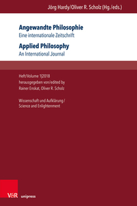 Angewandte Philosophie. Eine internationale Zeitschrift / Applied Philosophy. An International Journal edito da V & R Unipress GmbH