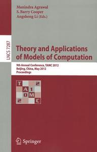 Theory and Applications of Models of Computation edito da Springer-Verlag GmbH