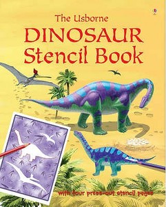 Dinosaur Stencil Book di Alice Pearcey edito da Usborne Publishing Ltd