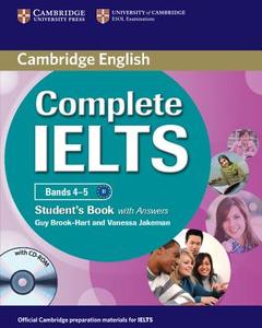 Complete Ielts Bands 4-5 Student's Book With Answers With Cd-rom di Guy Brook-Hart, Vanessa Jakeman edito da Cambridge University Press