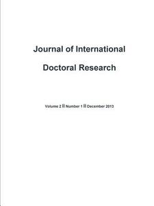 Journal of International Doctoral Research (Jidr) Volume 2, Issue 1 di Gillian Warner-Soderholm, Pat Joynt, Aleksandra Wa Sowska edito da Lulu.com