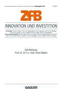 Innovation und Investition edito da Gabler Verlag