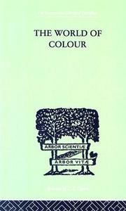 The World Of Colour di David Katz edito da Taylor & Francis Ltd