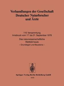 Verhandlungen der Gesellschaft Deutscher Naturforscher und Ärzte di Gesellschaft Deutscher Naturforscher Und Arzte edito da Springer Berlin Heidelberg