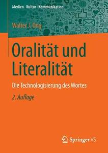 Oralität und Literalität di Walter J. Ong edito da Gabler, Betriebswirt.-Vlg