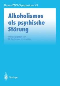 Alkoholismus als psychische Störung edito da Springer Berlin Heidelberg