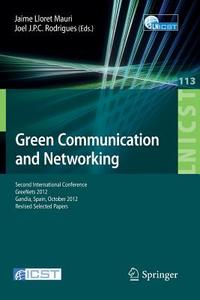 Green Communication and Networking edito da Springer Berlin Heidelberg