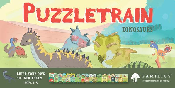 PuzzleTrain: Dinosaurs 26-Piece Puzzle di Chistopher Robbins edito da Familius