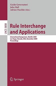 Rule Interchange and Applications edito da Springer Berlin Heidelberg
