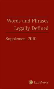 Words and Phrases Legally Defined edito da LexisNexis