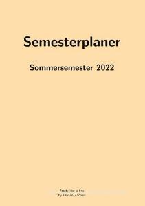 Pro-Semesterplaner (M, beige) di Florian Zacherl edito da Books on Demand