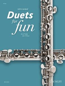 Duets For Fun Flutes di GEFION LANDGRAF edito da Schott & Co