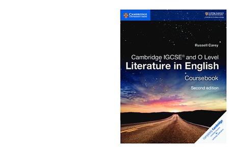 Cambridge IGCSE (R) and O Level Literature in English Coursebook di Russell Carey edito da Cambridge University Press